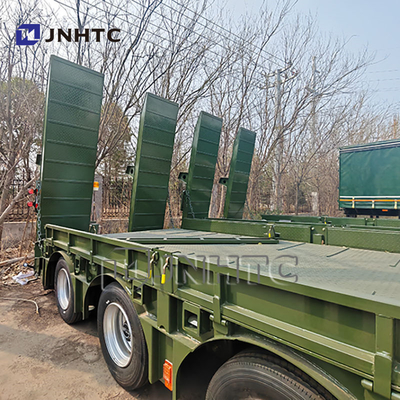 4 assi Heavy Duty Hydraulic Gooseneck Lowboy Lowbed Semi Trailer Truck Truck Trailers