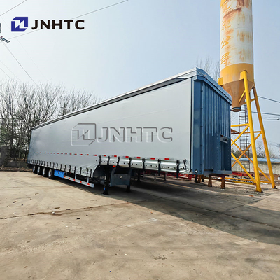 4 assi 40ft side curtain trailer con 60tons per bevande e merci side curtain trailer con trapani