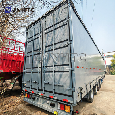 4 assi 40ft side curtain trailer con 60tons per bevande e merci side curtain trailer con trapani