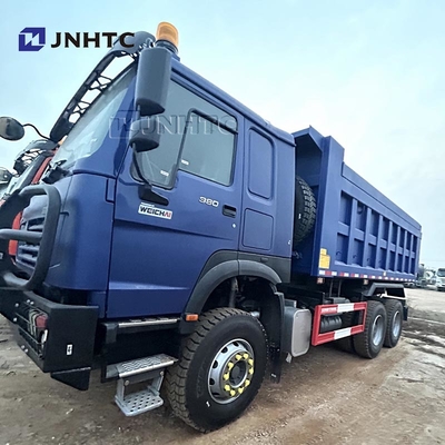 HOWO Dump Truck 6X6 a trazione integrale 25 metri cubi 10 ruote a ribaltatore