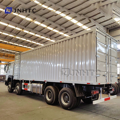 25Ton Howo Truck 8*4 Van Trucks Diesel Manual Transmission Container ingrossati Box Cargo Trucks
