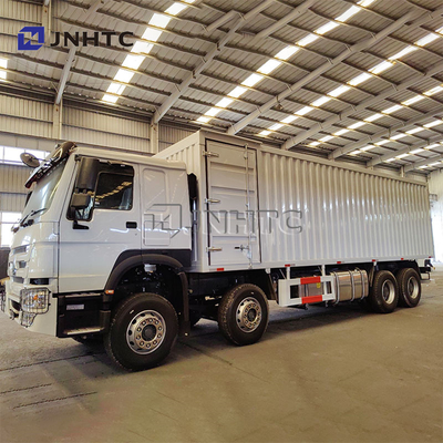 25Ton Howo Truck 8*4 Van Trucks Diesel Manual Transmission Container ingrossati Box Cargo Trucks