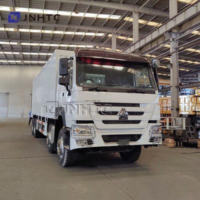 25Ton Howo Truck 8*4 Van Trucks Diesel Manual Transmission Container ingrossati Box Cargo Trucks