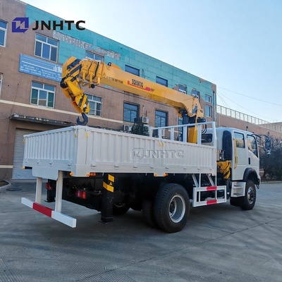 Howo Mini 4*4 6 ruote Double Row Cab Cargo Truck Con Telescopic Boom Crane Truck