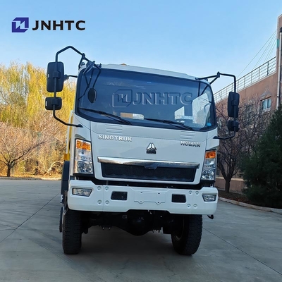 Howo Mini 4*4 6 ruote Double Row Cab Cargo Truck Con Telescopic Boom Crane Truck