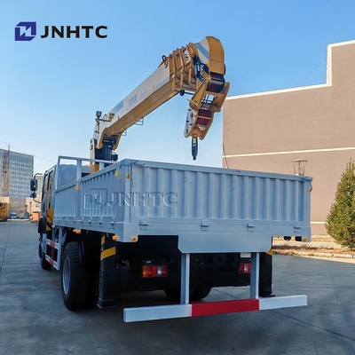 Howo Mini 4*4 6 ruote Double Row Cab Cargo Truck Con Telescopic Boom Crane Truck