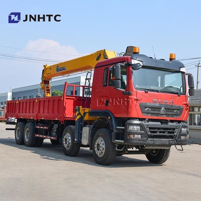 Autocarro con gru Howo TX Cargo 8x4, gru a braccio diritto da 12 a 20 tonnellate