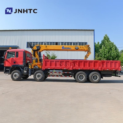 Autocarro con gru Howo TX Cargo 8x4, gru a braccio diritto da 12 a 20 tonnellate