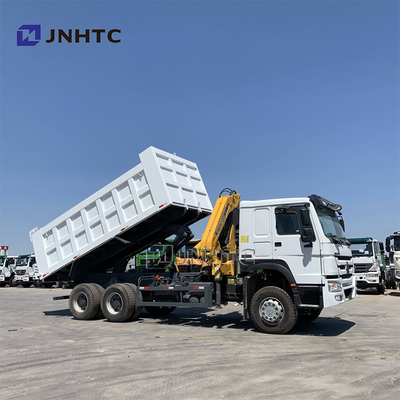 Autocarri Sinotruk Howo 6x4 371cv con gru da 10 tonnellate, gru telescopica a braccio montata su camion per Singapore