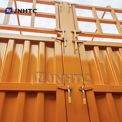 Semirimorchio a 5 assi per trasporto di merci sfuse con recinzione in vendita