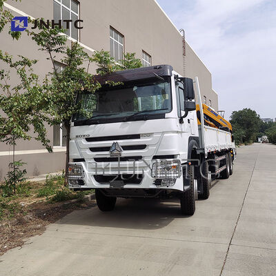 Vendita a caldo HOWO 6X4 400HP Fence Cargo Truck con cinque sezioni Boom Crane Truck 16T Capacità di sollevamento