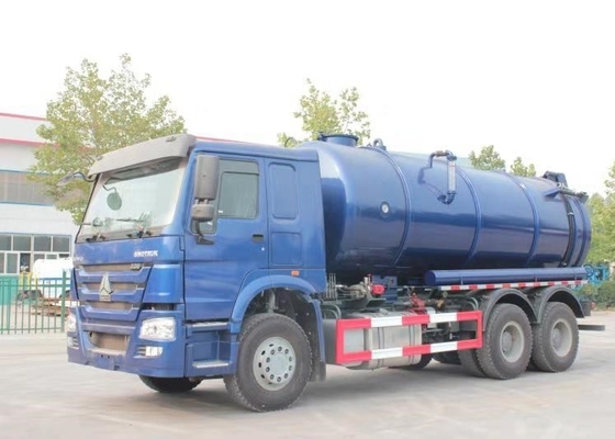 camion di pulizia delle acque luride di 20CBM LHD 336HP con il pulsometro risparmiatore di tempo