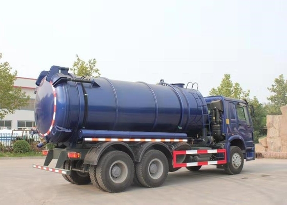camion di pulizia delle acque luride di 20CBM LHD 336HP con il pulsometro risparmiatore di tempo