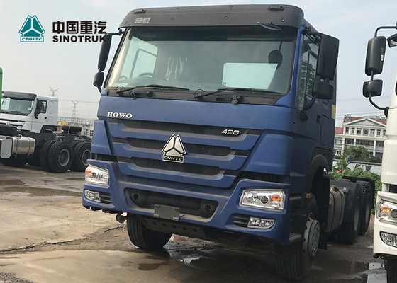 6 x 4 10 testa resistente del trattore del camion Euro2 420hp del motore primo delle ruote