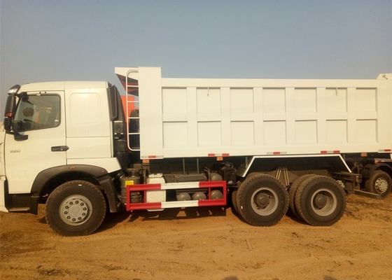 Ruote resistenti bianche dell'autocarro con cassone ribaltabile di A7 Sinotruk Howo dieci 6 x 4 18M3 40 T
