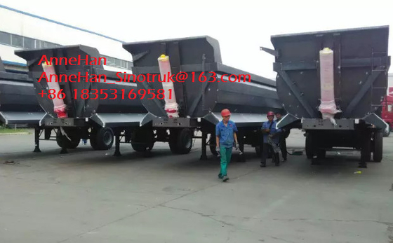 Sinotruk Cimc rimorchio dello scarico di 3 assi, autoarticolato per capacità di carico 40 50 60T