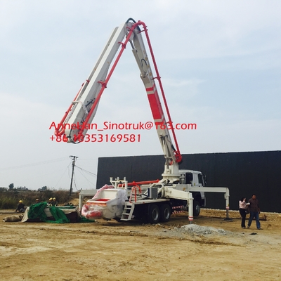 Sala pompe concreta di Sinotruk di alta durevolezza con 53 armi dei tester