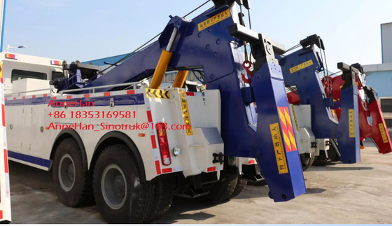 Camion pesante del carico di rimorchio del demolitore della gru di rotazione di 360 gradi per rimorchio rotto dell'automobile