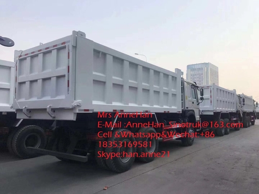L'autocarro con cassone ribaltabile anteriore dell'ascensore Sinotruk resistente Howo7 40T 18M3 6x4 10 spinge