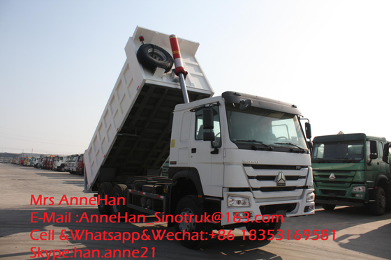 L'autocarro con cassone ribaltabile anteriore dell'ascensore Sinotruk resistente Howo7 40T 18M3 6x4 10 spinge