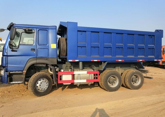 Autocarro con cassone ribaltabile pesante di potere di cavallo di Sinotruk 6x4 371 25 tonnellate di lunga vita blu di colore
