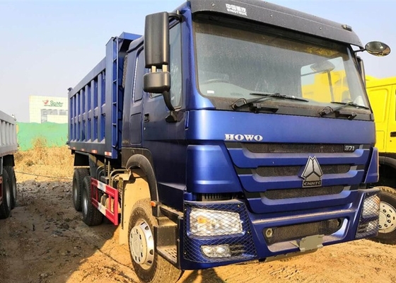 Autocarro con cassone ribaltabile pesante di potere di cavallo di Sinotruk 6x4 371 25 tonnellate di lunga vita blu di colore