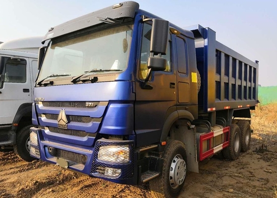 Autocarro con cassone ribaltabile pesante di potere di cavallo di Sinotruk 6x4 371 25 tonnellate di lunga vita blu di colore
