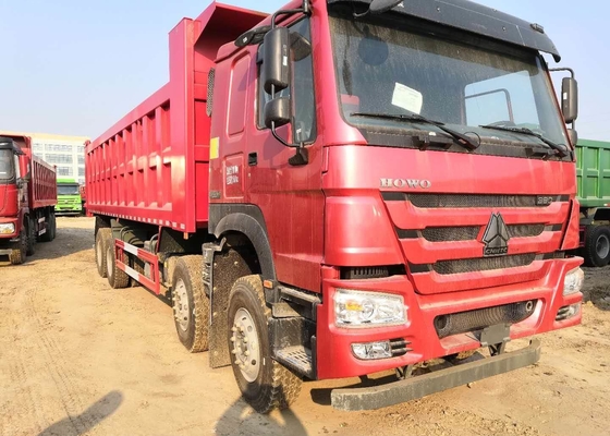 Attrezzatura resistente dell'autocarro con cassone ribaltabile 6x4 di HOWO con l'autocarro con cassone ribaltabile internazionale di colore rosso 371hp