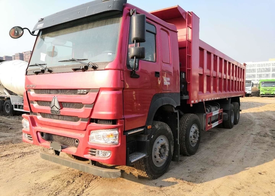 Attrezzatura resistente dell'autocarro con cassone ribaltabile 6x4 di HOWO con l'autocarro con cassone ribaltabile internazionale di colore rosso 371hp