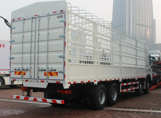 50T camion del palo della scatola di capacità 450hp SINOTRUK HOWO A7 8x4/camion camion del carico
