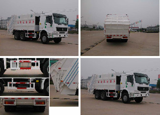 6x4 camion del compattatore dei rifiuti limite di emissione dell'euro II, camion di immondizia compatto 12m3