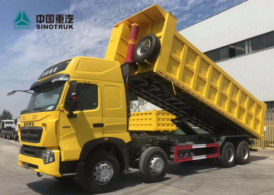 Giallo dell'autocarro con cassone ribaltabile di 420HP 8X4 29CBM T7H Sinotruk Howo