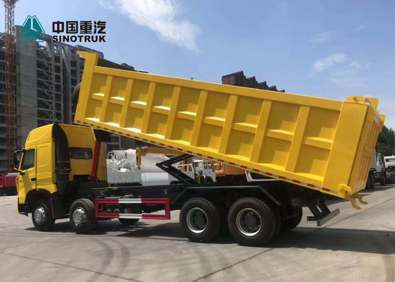 Giallo dell'autocarro con cassone ribaltabile di 420HP 8X4 29CBM T7H Sinotruk Howo