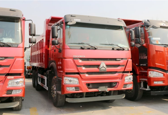Autocarro con cassone ribaltabile resistente della ruota di Sinotruk 6x4 10 con il capovolgimento della piattaforma del corpo