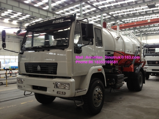 Camion dei rifiuti liquidi del camion 8-12CBM 4X2 della raccolta delle acque luride di impresa di risanamento di Sinotruk