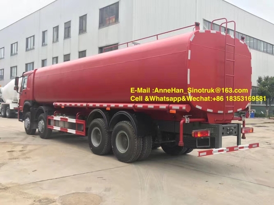 Autocisterna 25-35CBM 8X4 di Sinotruk per l'abbellimento di trasporto dell'acqua di Sinotruk Howo