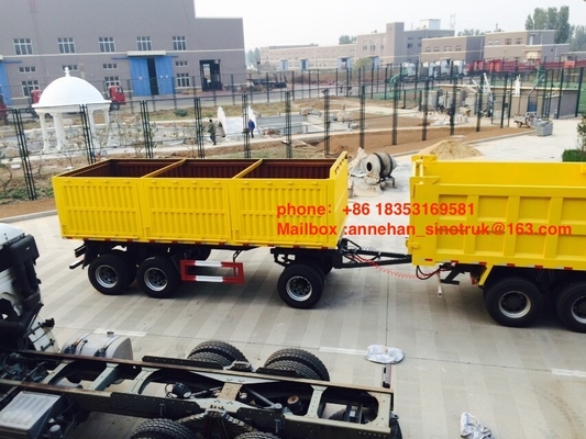 rimorchio dello scarico di capacità di carico di 3axles 50-60T 12wheels con le gambe 2Jost