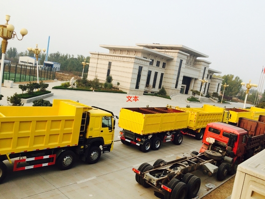 rimorchio dello scarico di capacità di carico di 3axles 50-60T 12wheels con le gambe 2Jost