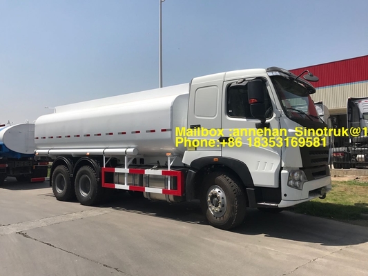 Autocisterna bianca Lhd Zz1257n4347n1 dell'olio del camion di serbatoio di combustibile di Sinotruk Howo A7 6x4