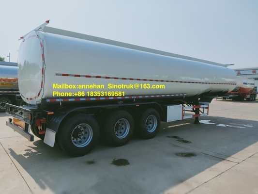 Capacità 40 - 60 CBM del carro armato dell'asse dell'autoarticolato di olio combustibile di 3 assi tri