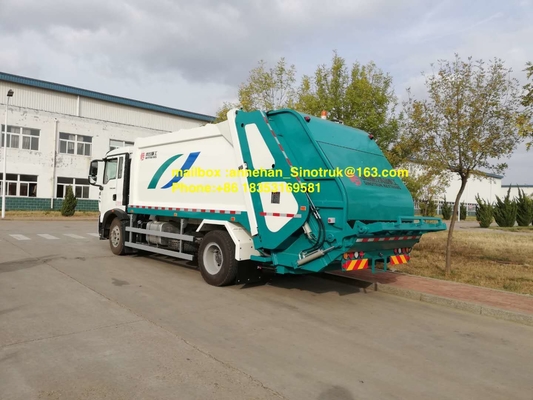 guida a sinistra Euro2 del camion 290hp 336hp della raccolta dei rifiuti di 4x2 12m3 Sinotruk Howo7