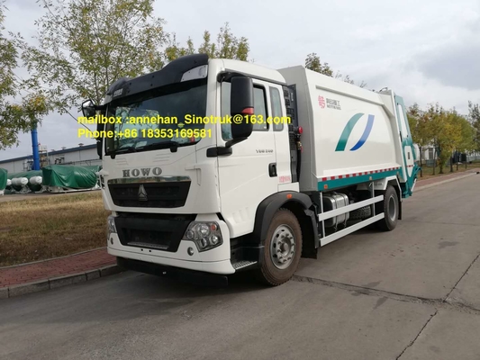 guida a sinistra Euro2 del camion 290hp 336hp della raccolta dei rifiuti di 4x2 12m3 Sinotruk Howo7