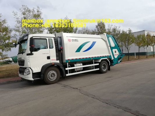 guida a sinistra Euro2 del camion 290hp 336hp della raccolta dei rifiuti di 4x2 12m3 Sinotruk Howo7