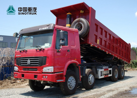Cilindro di sollevamento di riserva dell'autocarro con cassone ribaltabile di estrazione mineraria di SINOTRUK HOWO 371hp 8x4 26CBM HYVA