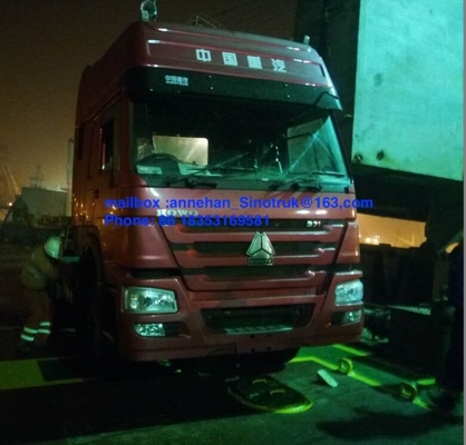 Guida a destra delle traversine 6x4 371hp del camion 3 del trattore di Sinotruk Howo7 della cabina Hw79