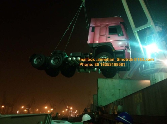 Guida a destra delle traversine 6x4 371hp del camion 3 del trattore di Sinotruk Howo7 della cabina Hw79