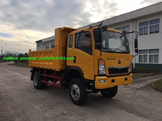 l'annuncio pubblicitario di bassa potenza di Capaicty del carico di 4x4 5-10t trasporta la marca su autocarro Euro3 Lhd di Sinotruk