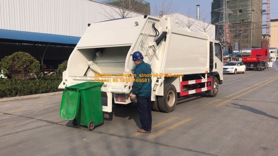 camion di immondizia del compressore delle gomme 4x2 6 di Sinotruk Howo7 8M3-10M3