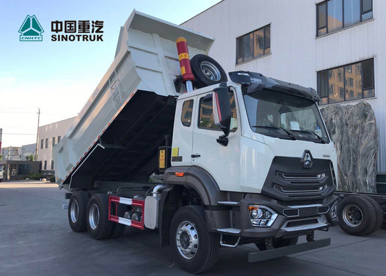 Autocarro con cassone ribaltabile resistente del telaio 371hp di tecnologia dell'uomo di N7B con colore bianco