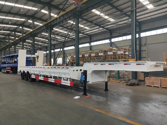Q235 rimorchi resistenti dei semi del letto basso dell'acciaio 100T nella sospensione meccanica